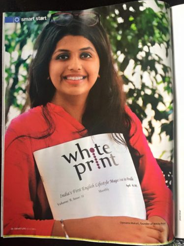 Upasana Makati White Print